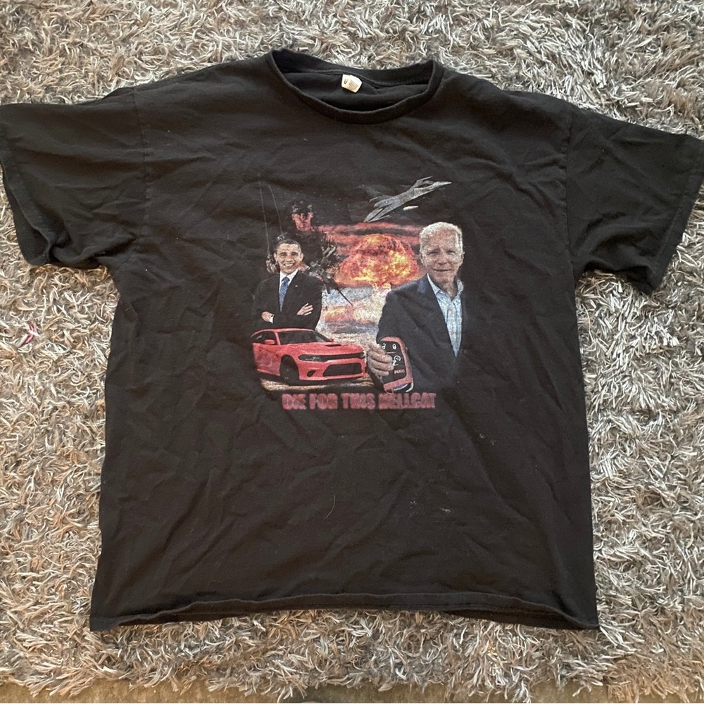 Alstyle Barack Obama Joe Biden Political Humor Tee Shirt Mens Size XL Black